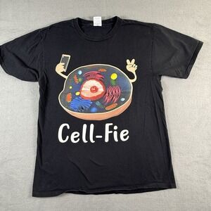 Cell Fie Funny Science Biology Teacher Black Medium